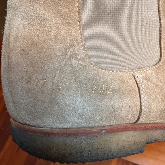 Common Projects Suede Chelsea Boots in Sand Size 42/ US 9 - Picture 6 of 16